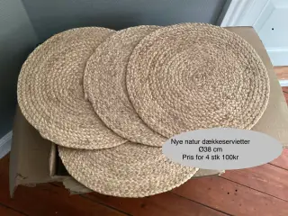 Natur dækkeservietter