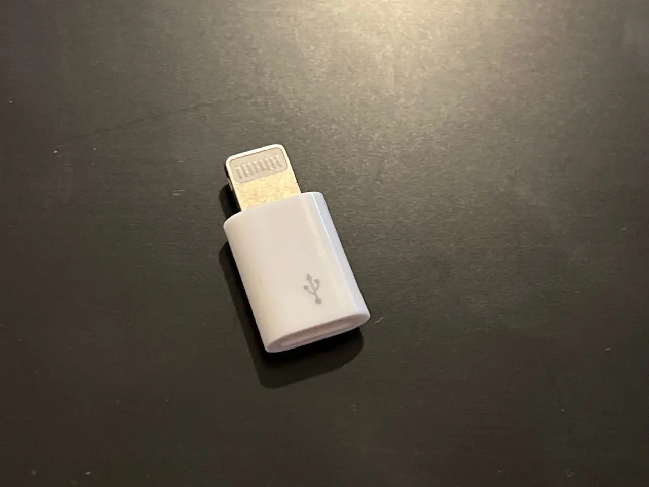 Billede 1 - Lightning (han) til micro USB (hun) adapter, hvid