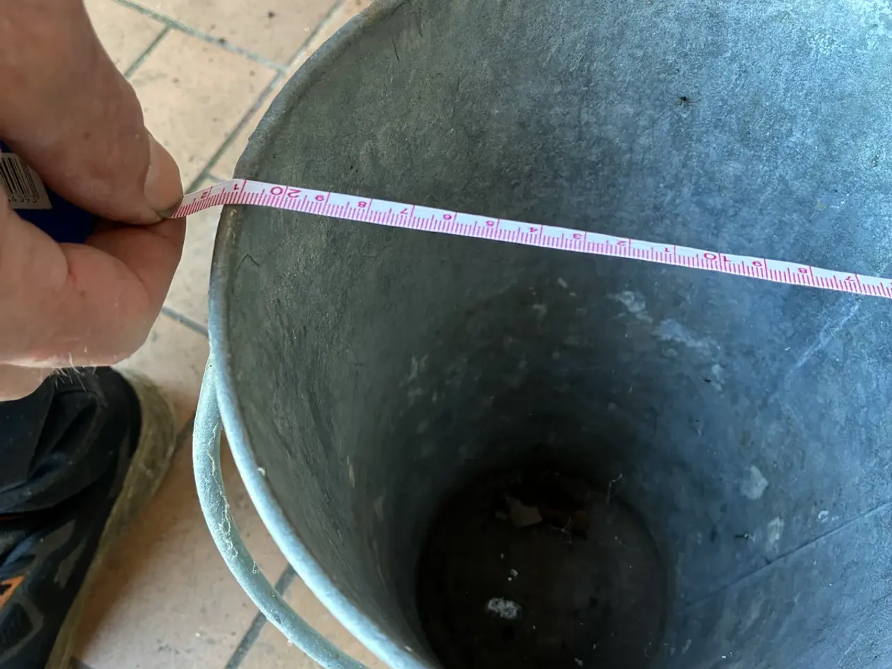 Billede 2 - Galvaniseret metalspand 