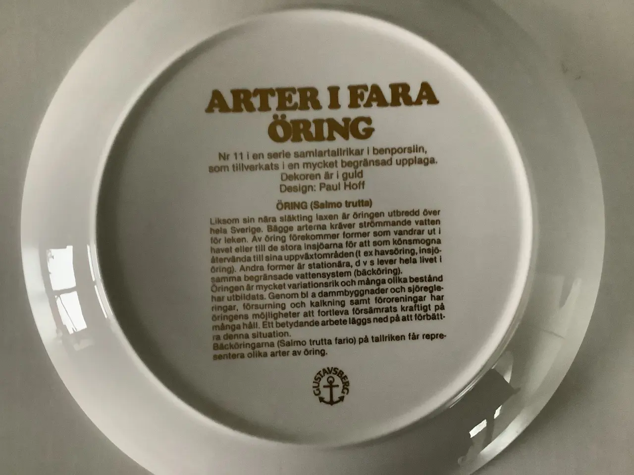 Billede 8 - Gustavsberg " Arter i Fara" 5 forskellige