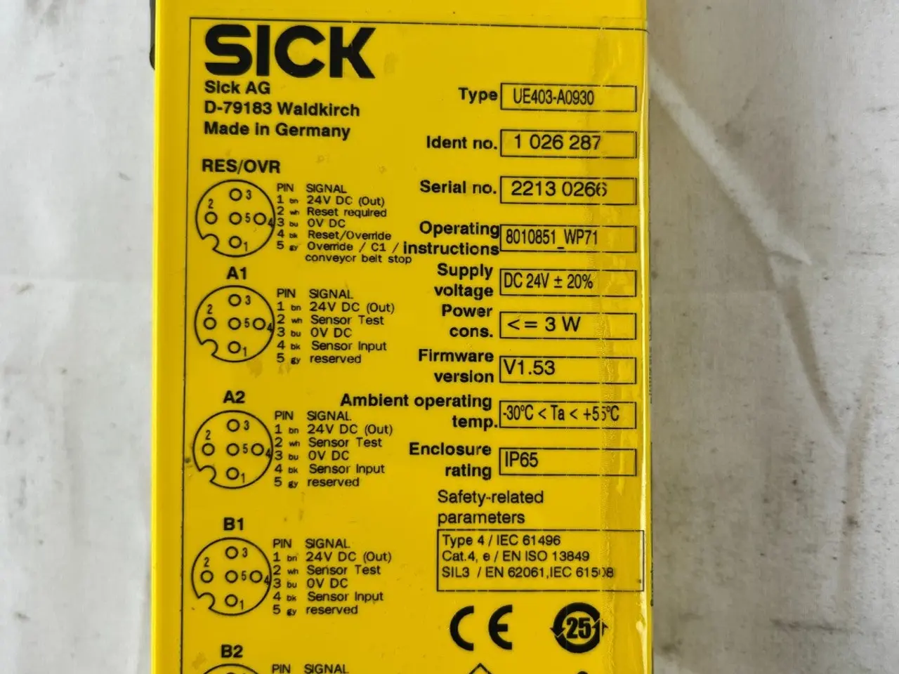 Billede 6 - SICK UE403-A0930 Muting Safety modul Controller 4