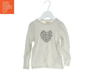 Langærmet bluse med hjerte design fra Creamie (str. 98)