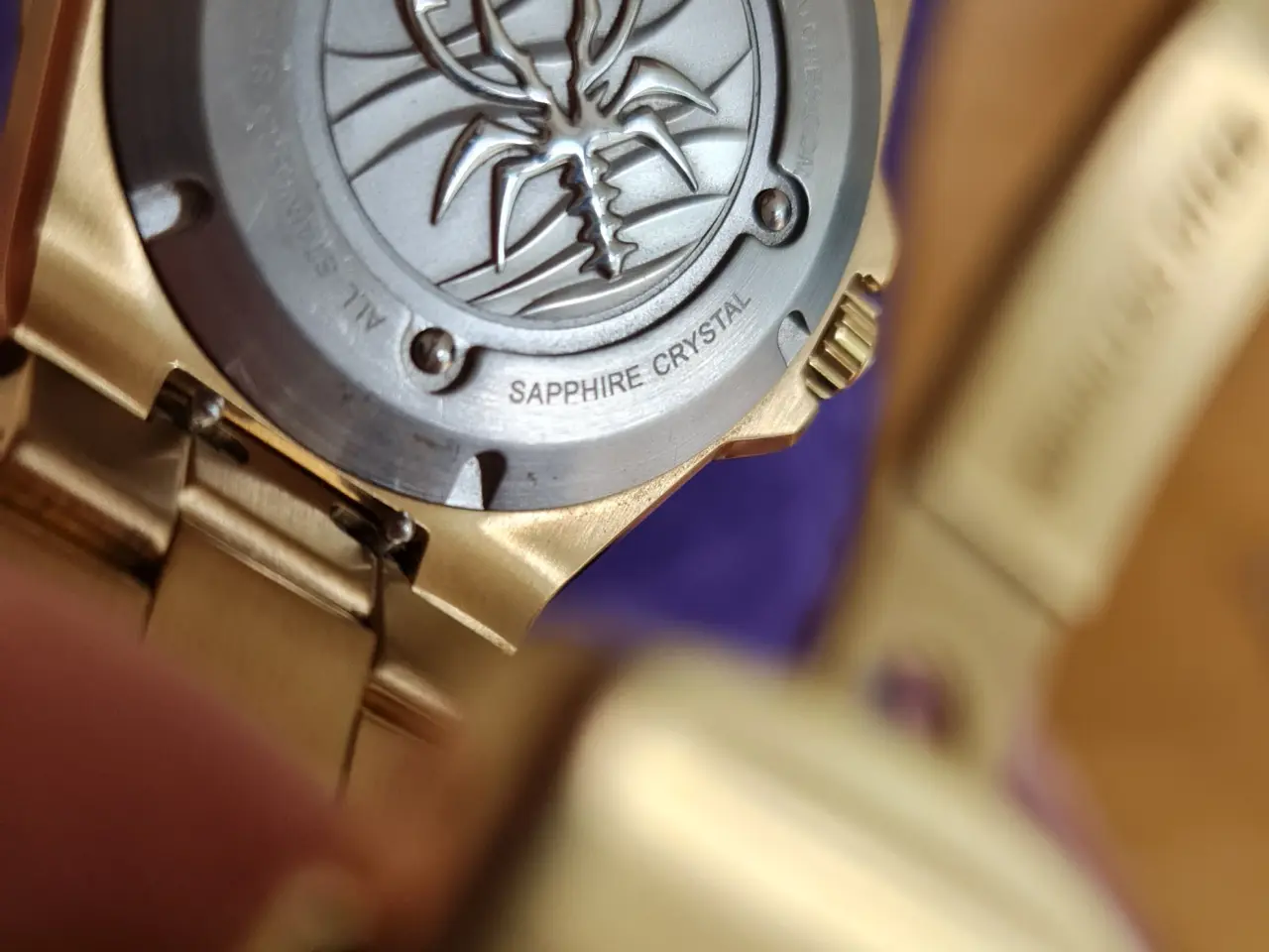 Billede 8 - Scorpion Herreur i Guld Design m. Moonphase & Dato