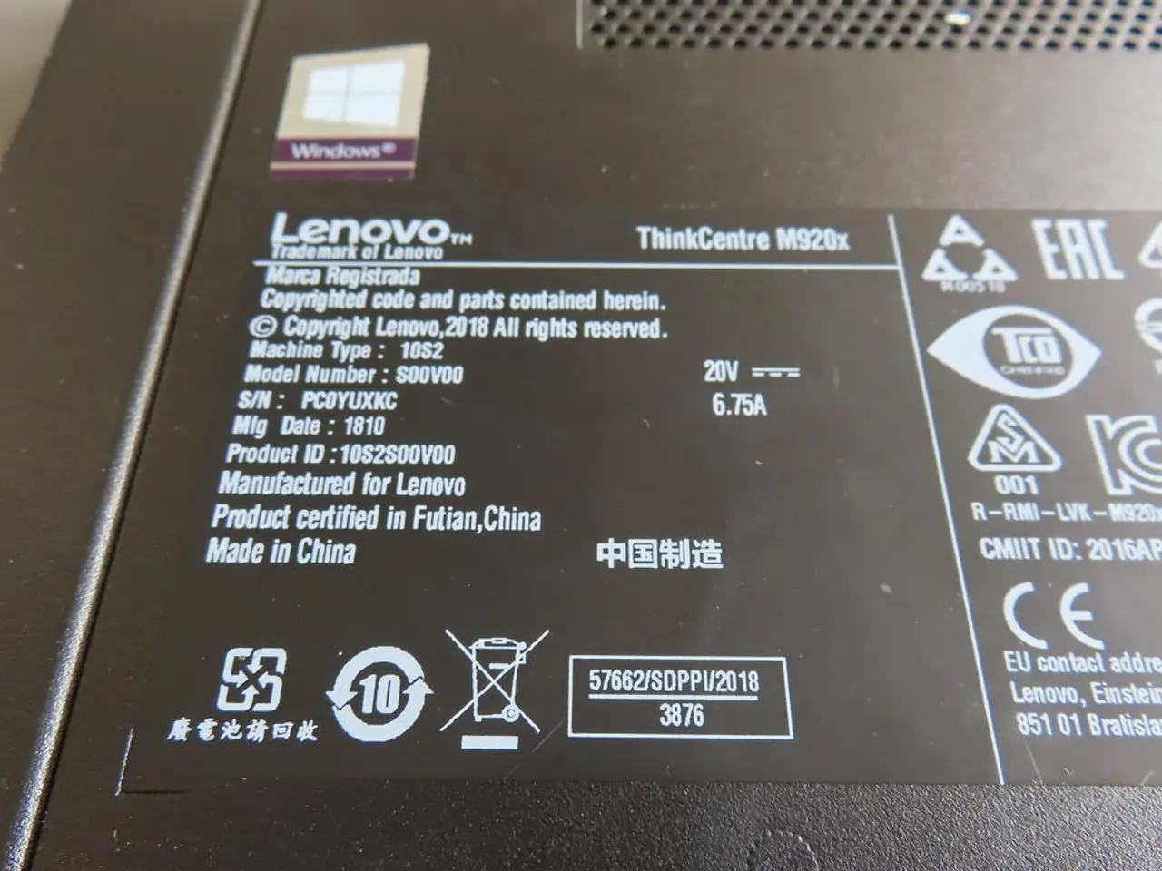 Billede 3 - Computer LENOVO ThinkCentre M920x