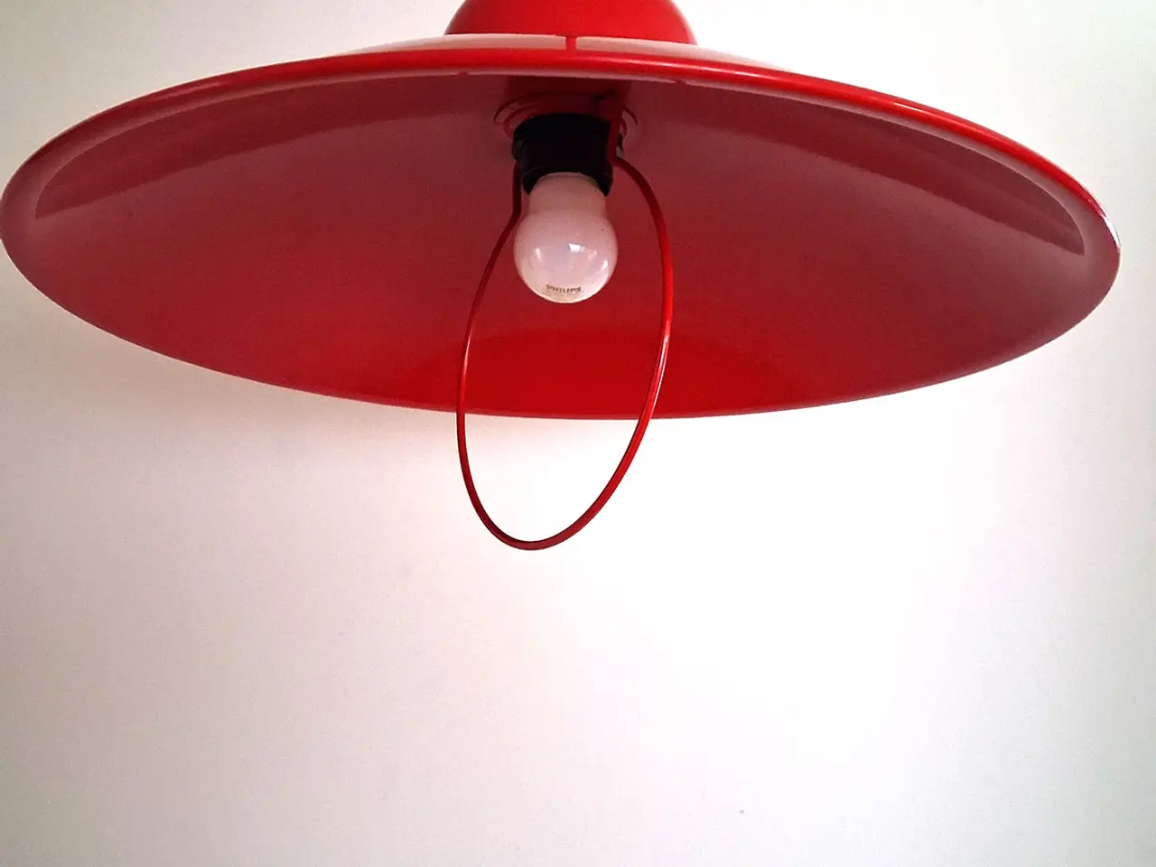 Billede 7 - Sjælden rød skandinavisk vintagependel – Ø43 cm