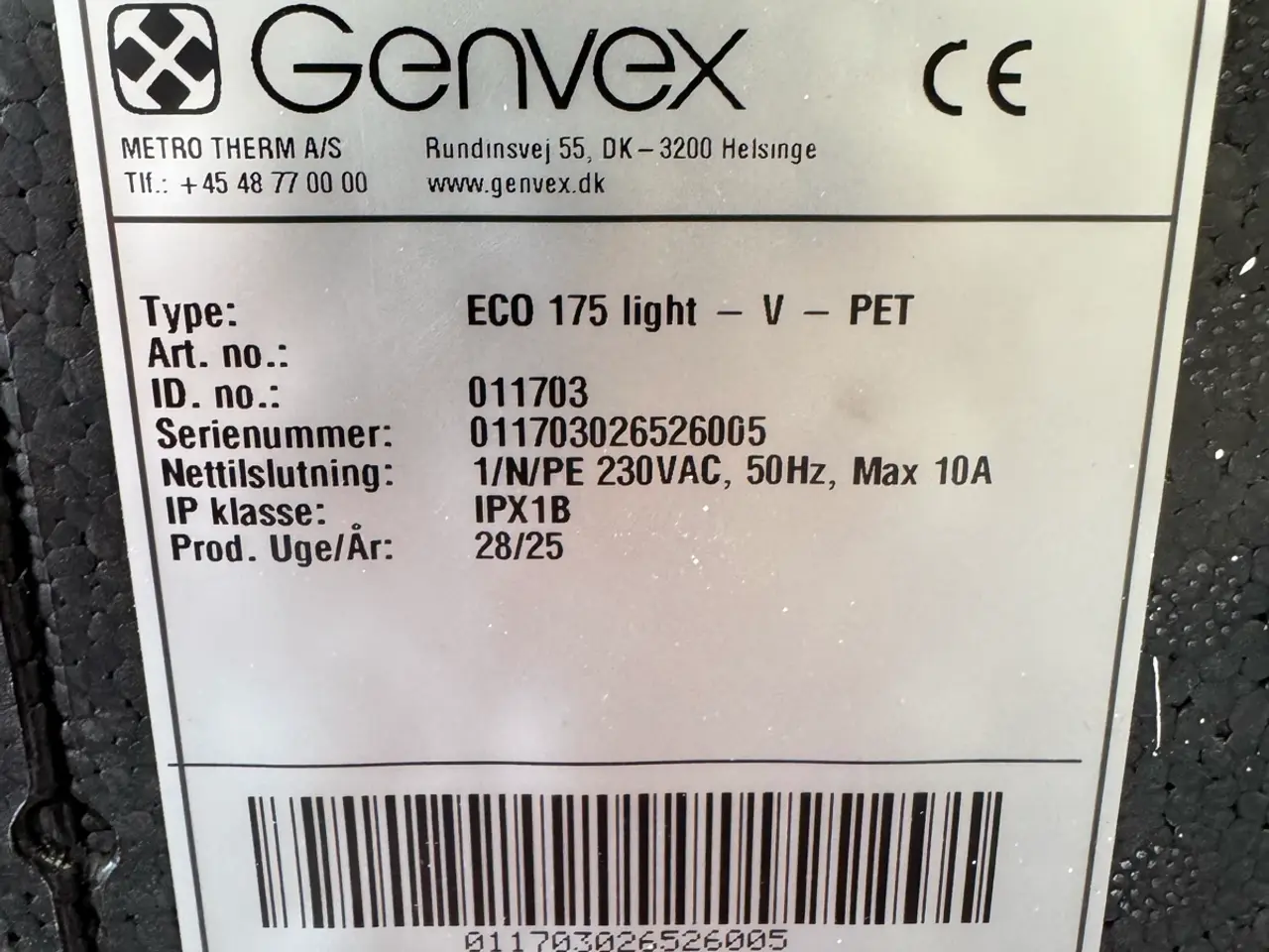 Billede 2 - Genvex eco 175 ventilationanlæg