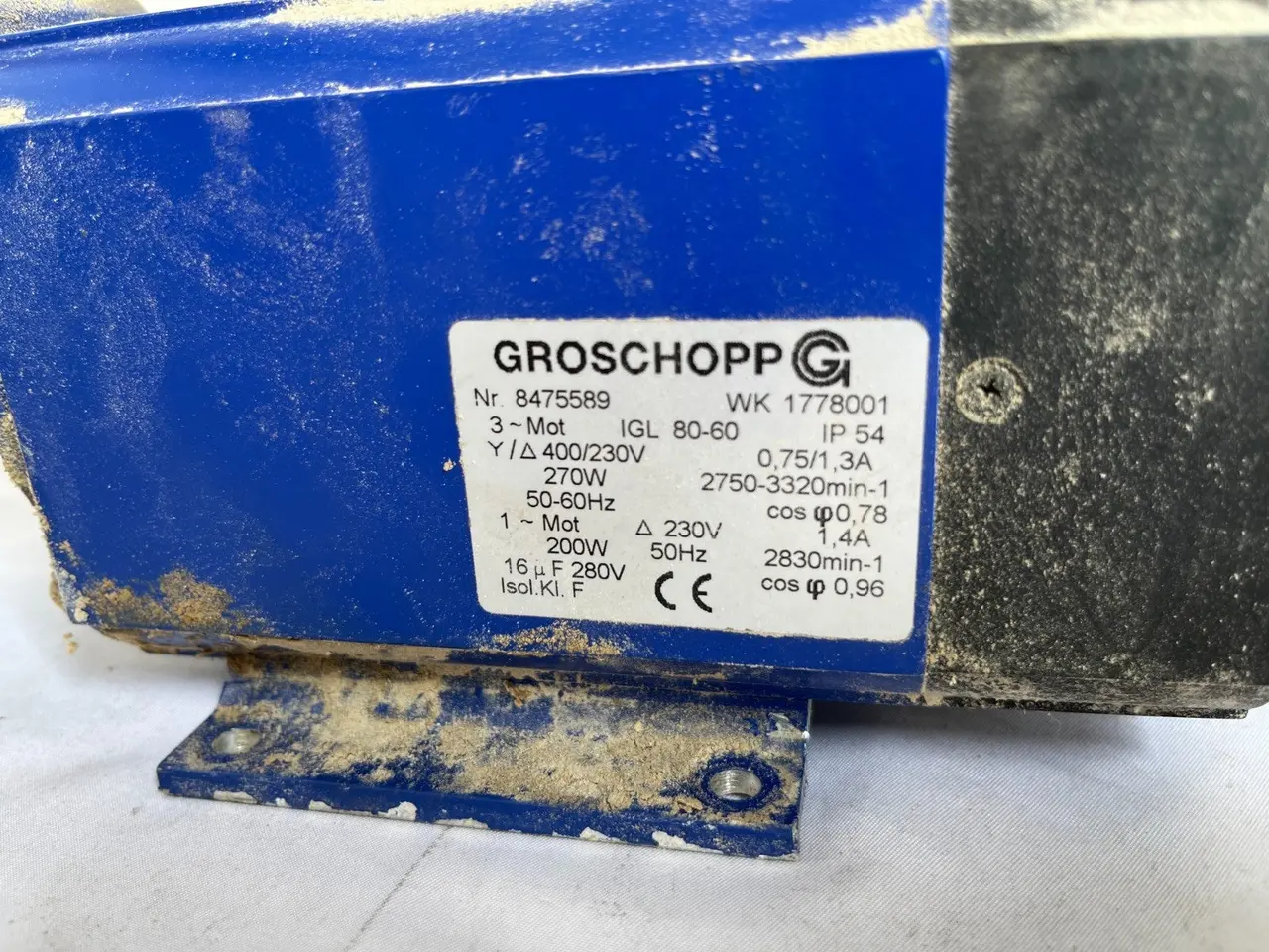 Billede 4 - Groschopp Igl 80‑60 Ac Gear Motor 270W 400/230V