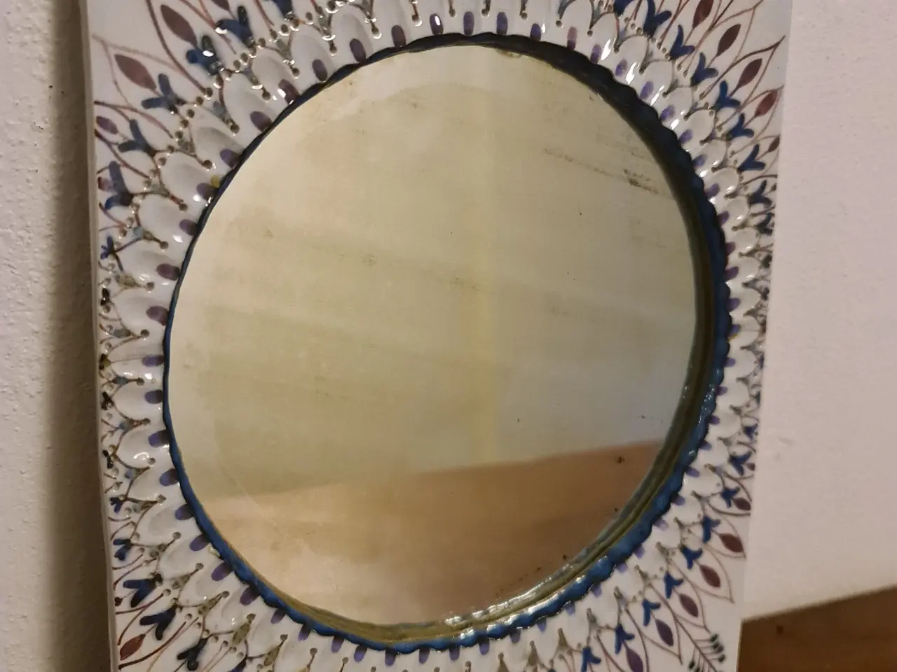 Billede 2 - Aluminia / Royal Copenhagen spejl
