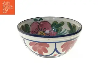 Skål med blomsterdesign (str. Ø 25,5 cm)