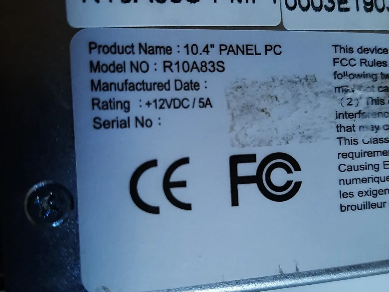 Billede 3 - Panel pc 10,4" til 12VDC