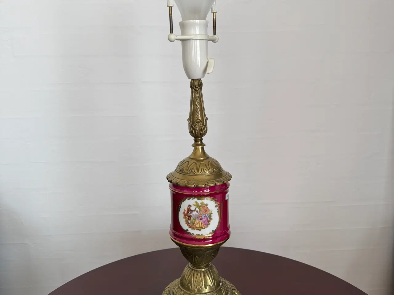 Billede 2 - Antik bordlampe