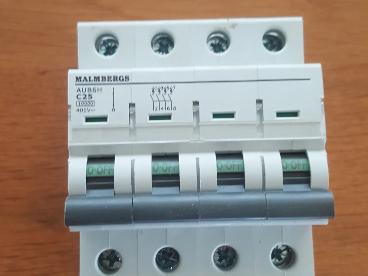 Billede 1 - Automatsikring, 25A, 3P+N (4-pol), C-Typ