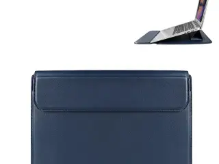 DEVIA Sleeve med Standfunktion til Macbook Air Pro 13"/14" Ultra-Tynd (Vandtæt) - blå