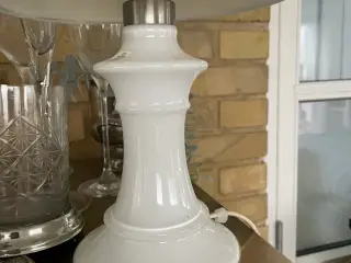 Holmegaard bordlampe i hvis glas