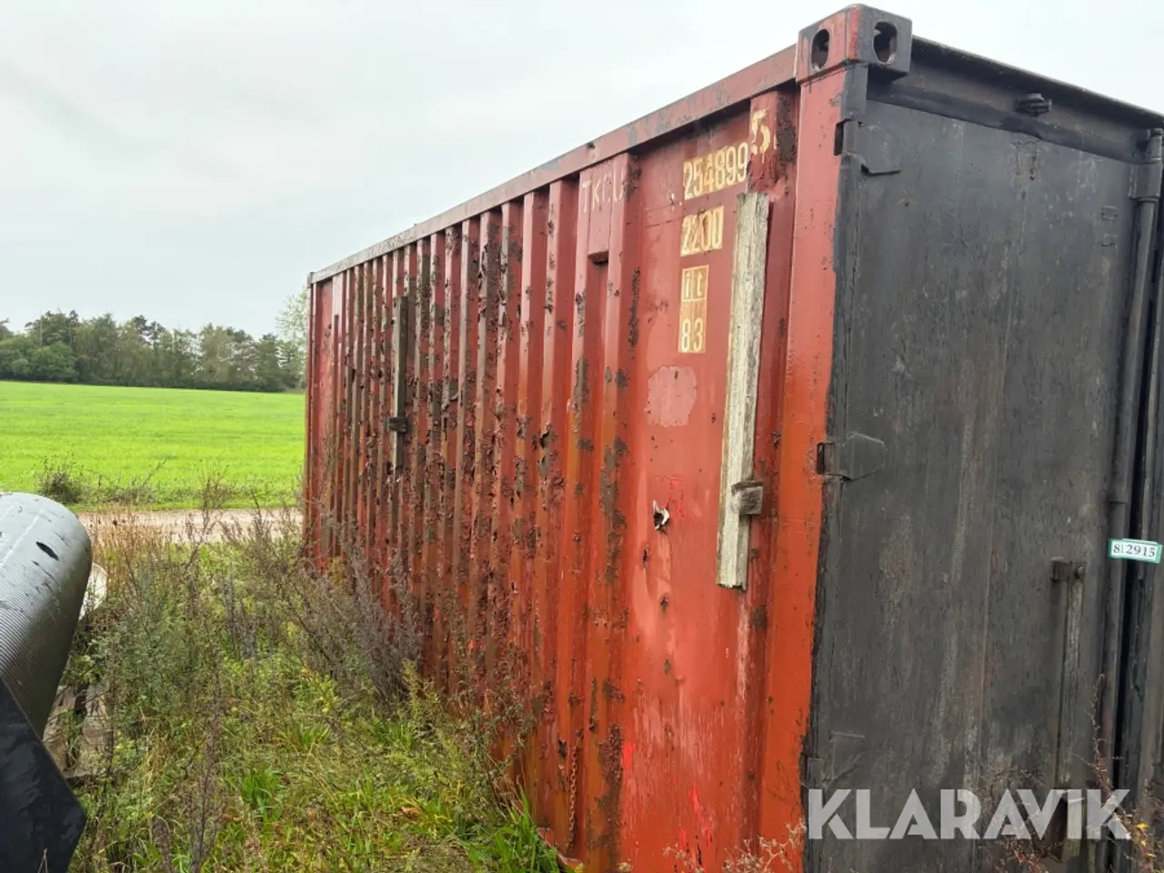 Billede 2 - 20 fods container - med kloak materialer