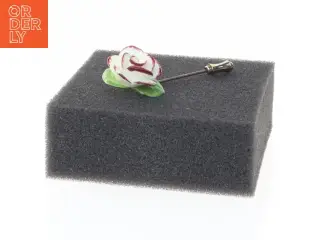 Vintage emalje blomsterbroche (str. Ø 2 cm 5,5 cm)