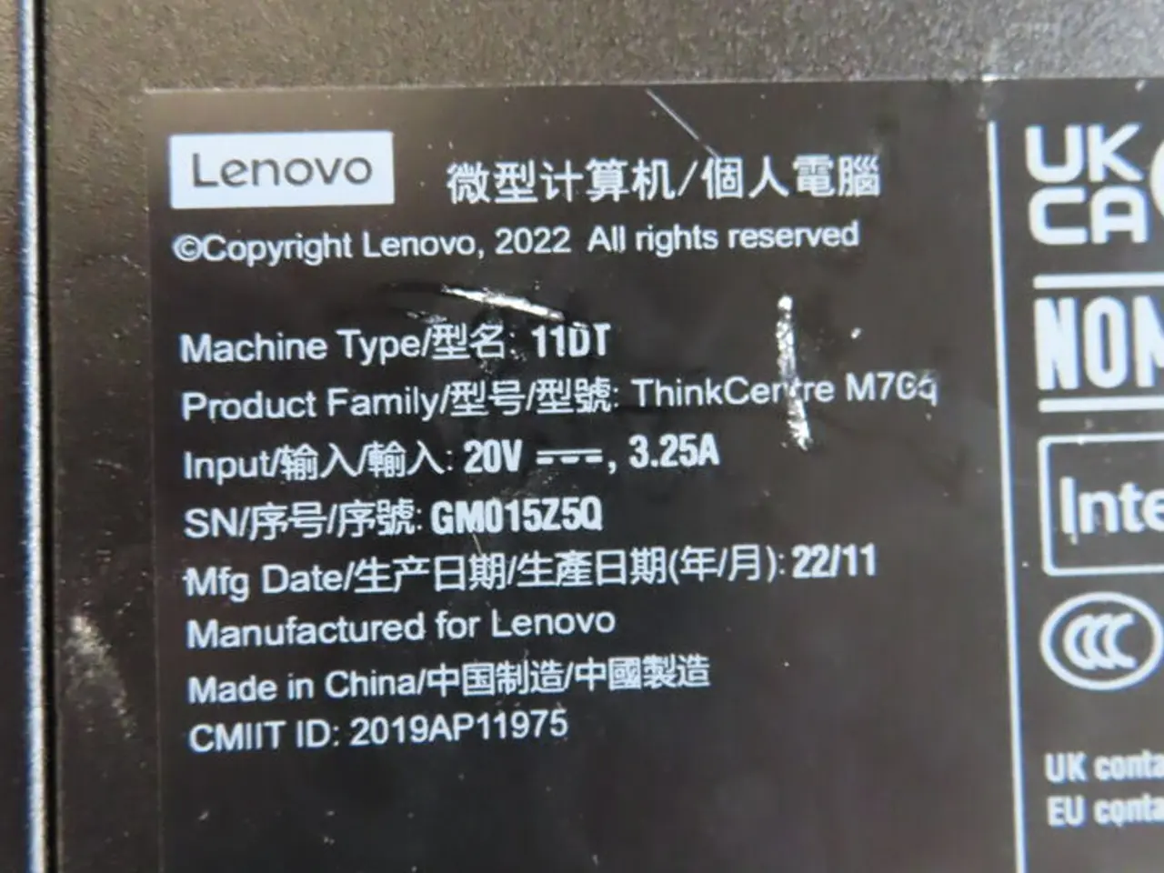 Billede 3 - Computer LENOVO thinkcentre m70q