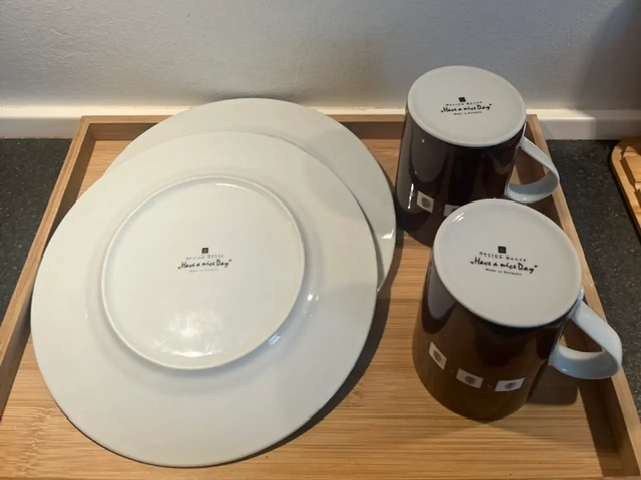 Billede 3 - Kaffesæt til 2: Design House- "Have a Nice Day"  