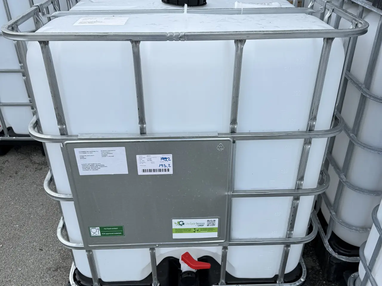 Billede 3 - IBC fødevaregodkendte 1000 L tanke