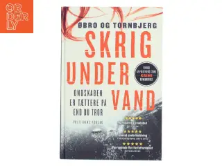 Skrig under vand af Jeanette Øbro Gerlow (Bog)