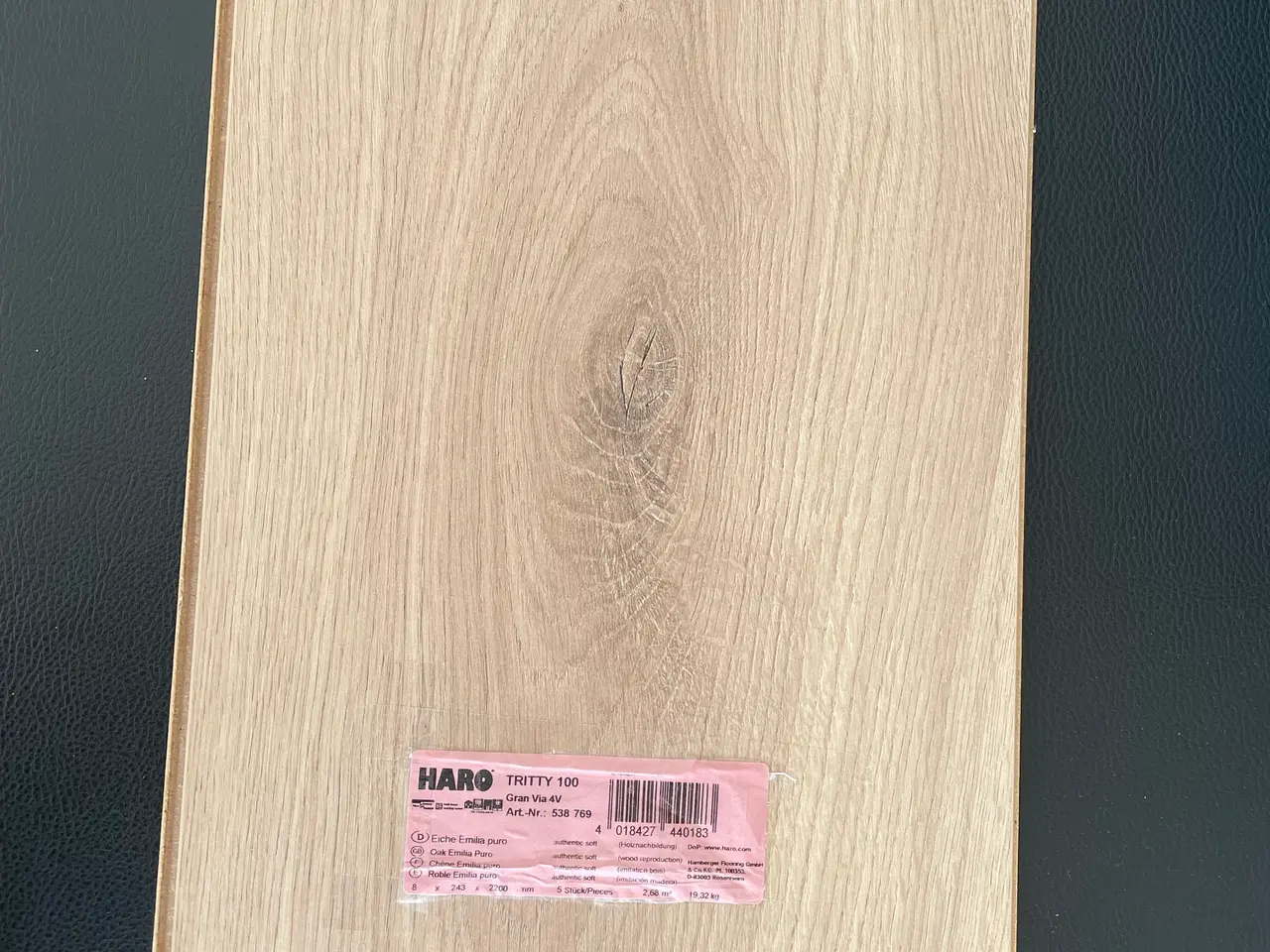Billede 1 - Laminat klikgulv 25kvm Oak/Ege incl. undergulv