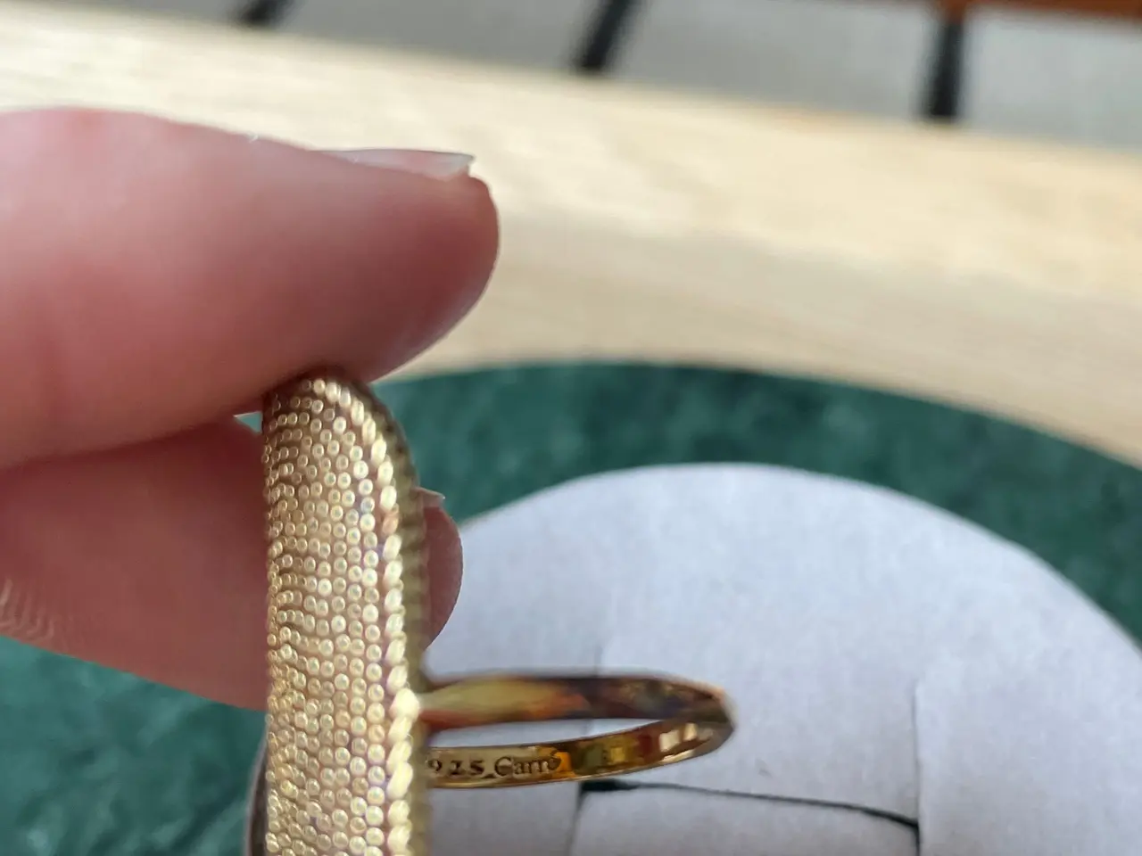 Billede 8 - Carré Jewellery forgyldt ring