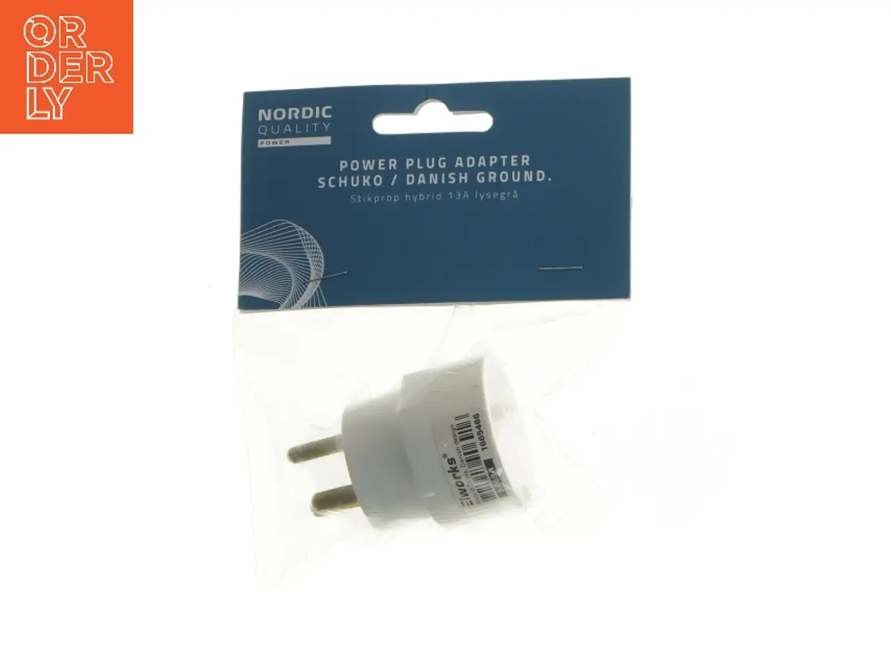 Billede 1 - Strømstikadapter Schuko/Dansk jord fra Nordic Quality (str. 6 cm)