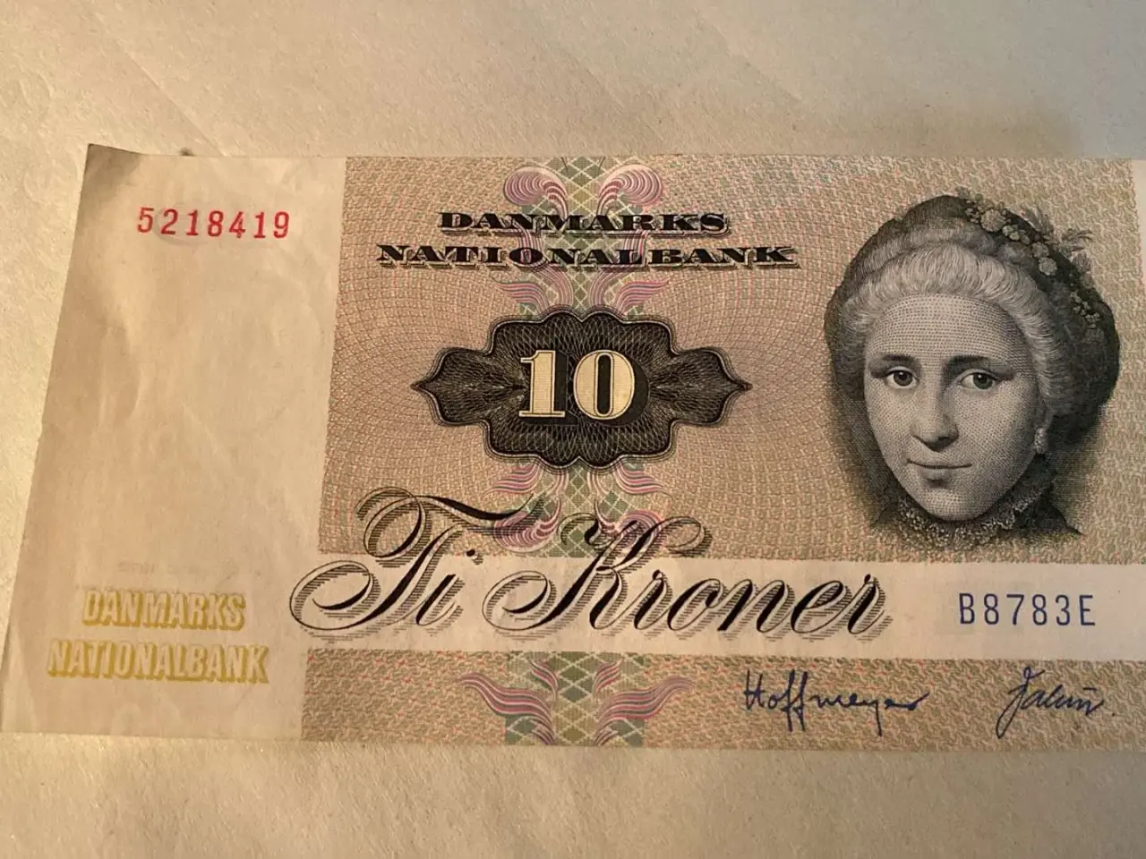 Billede 4 - Dansk 10 kr. seddel