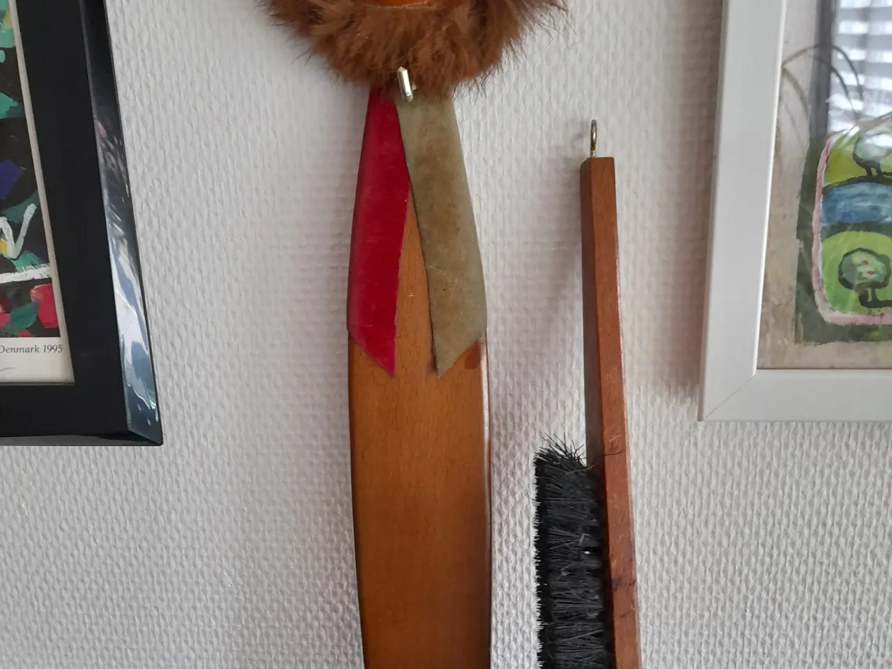 Billede 3 - Retro træfigur/ klædebørste.