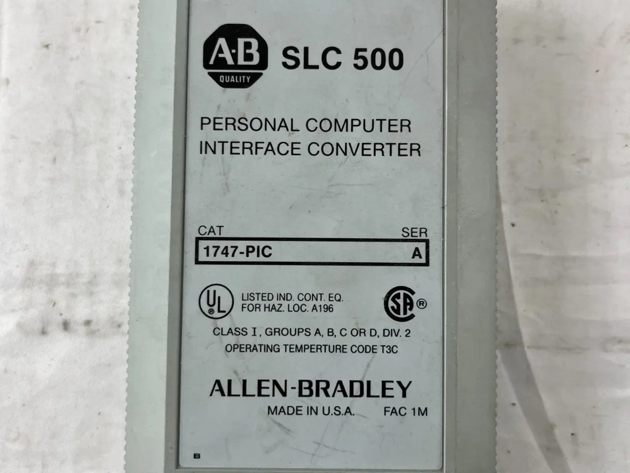 Billede 4 - Allen-Bradley 1747-PIC SLC 500 Personal Computer