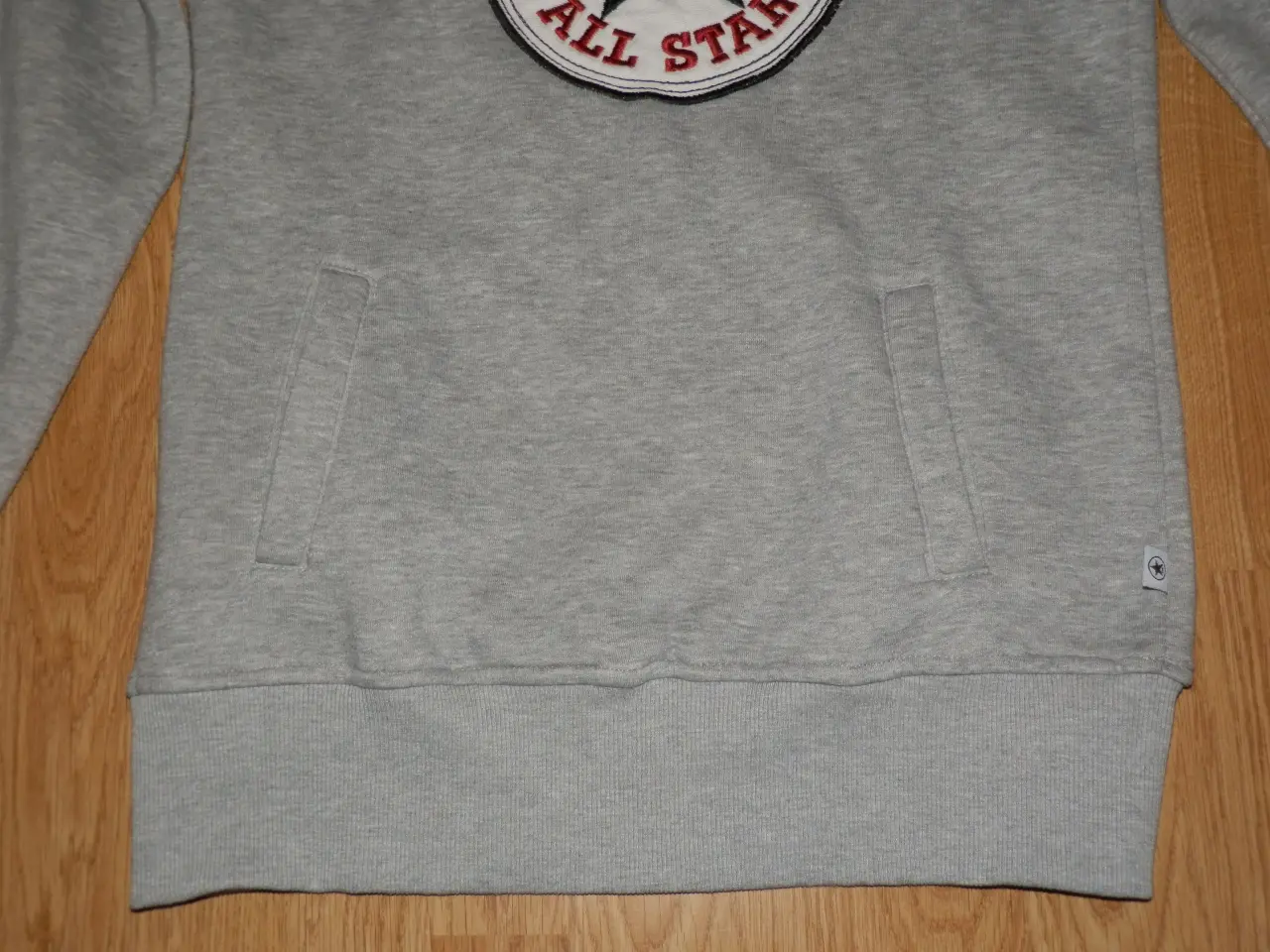 Billede 3 - Grå Converse All Star Logo Sweatshirt str. L