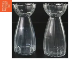 2 flotte hyacinterglas  (str. 2 stk Ø 8 cm længde 16 cm)