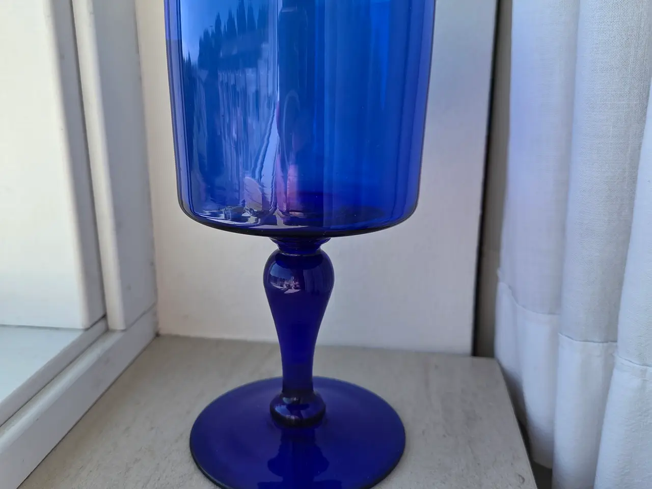 Billede 2 - Pokalformet glas, vase eller lysestage