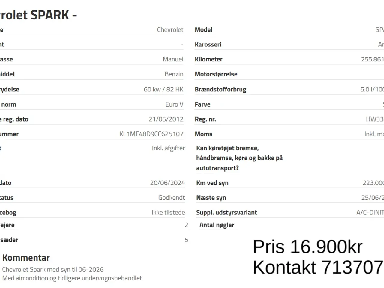 Billede 13 - Perfekt spark MED SYN Kan hjælpe med nummerplade (