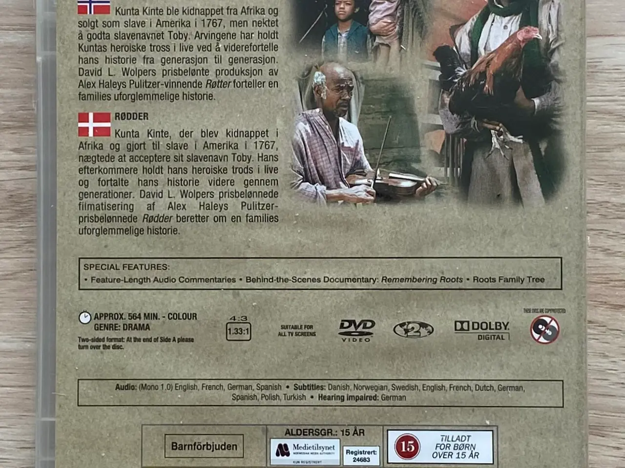 Billede 2 - (NY) Rødder / Roots Den komplette TV-serie (1977)