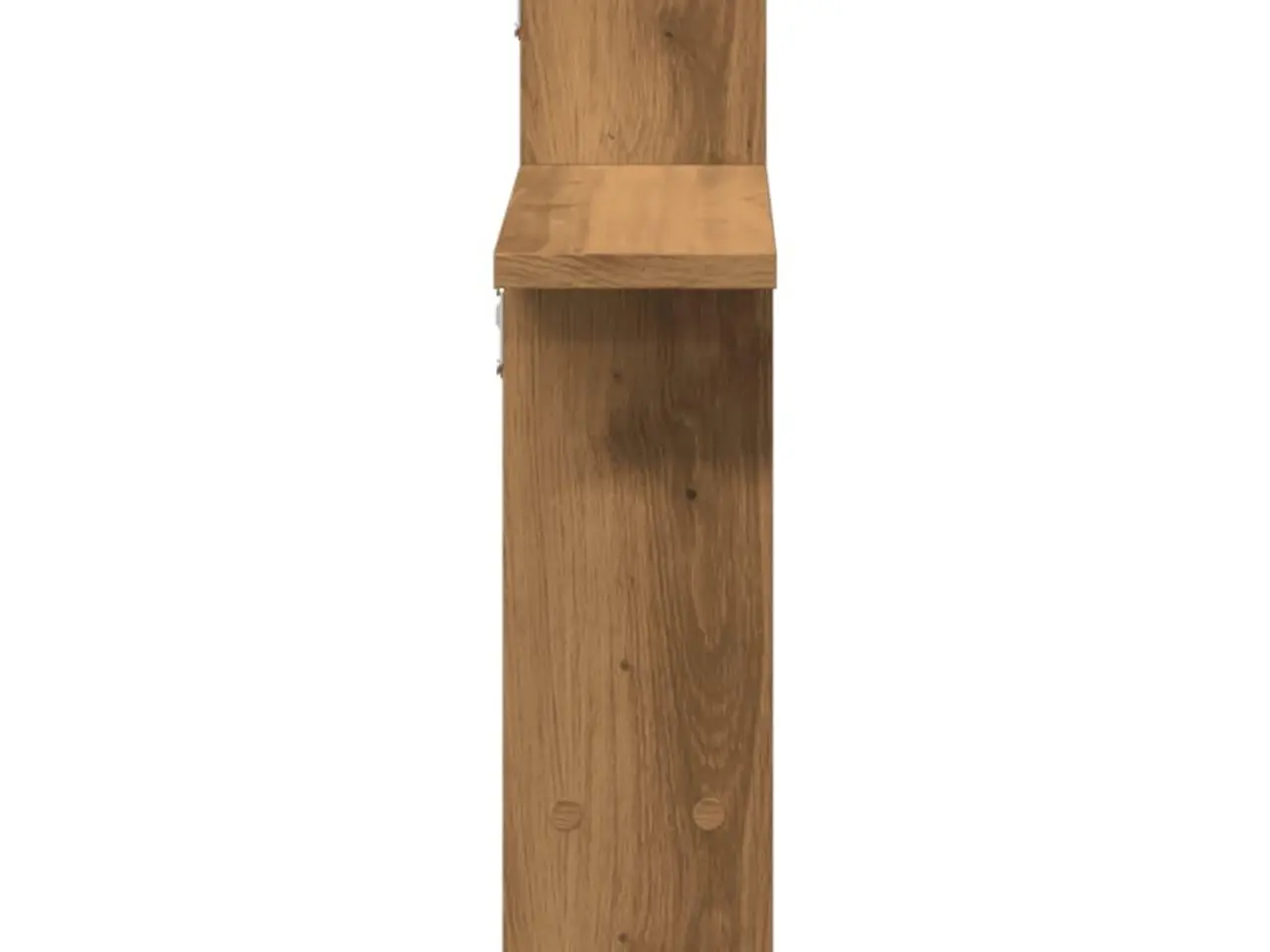Billede 5 - Væghylder 2 stk. i konstrueret træ - egetræsfarve, 50×12×50 cm