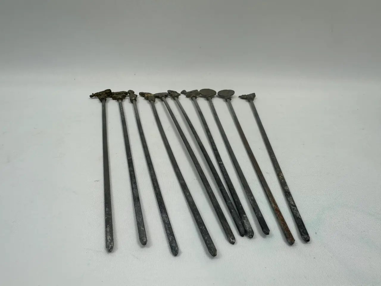 Billede 2 - Vintage kebabspyd / spyd med messing top