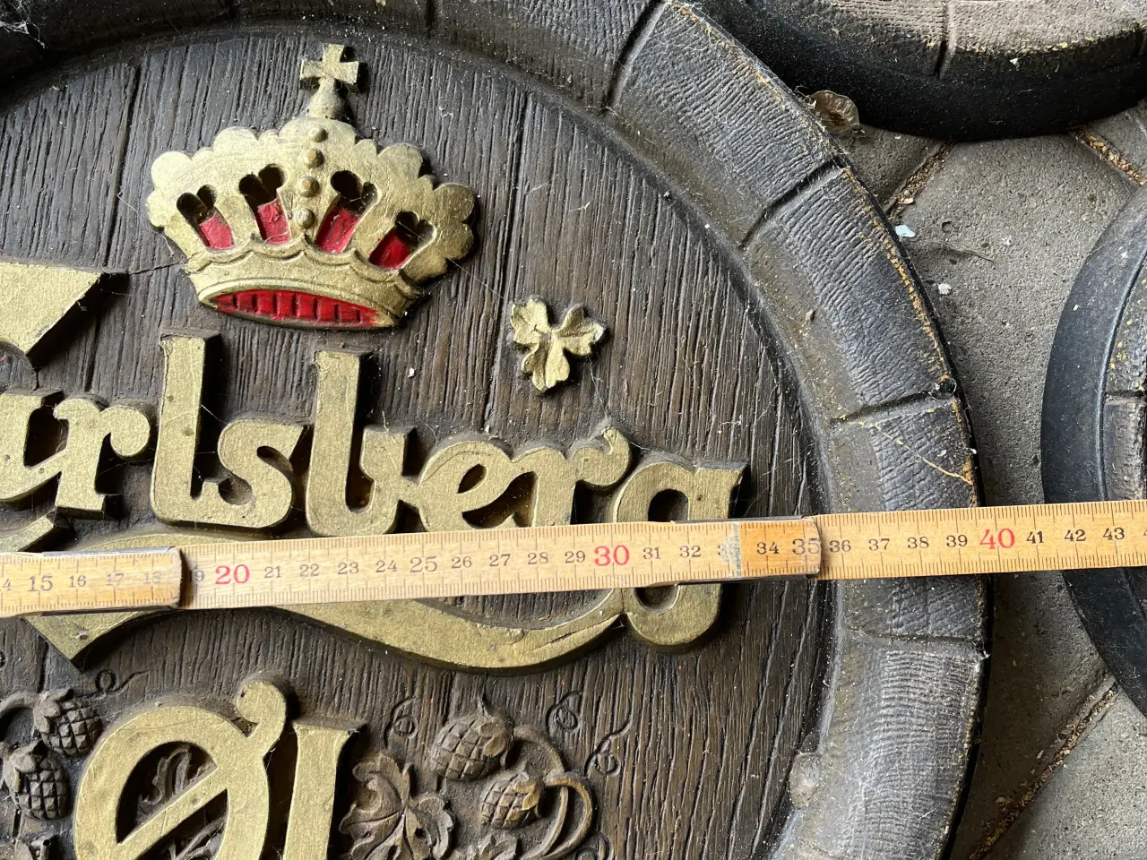 Billede 1 - Øltønde låg til pynt