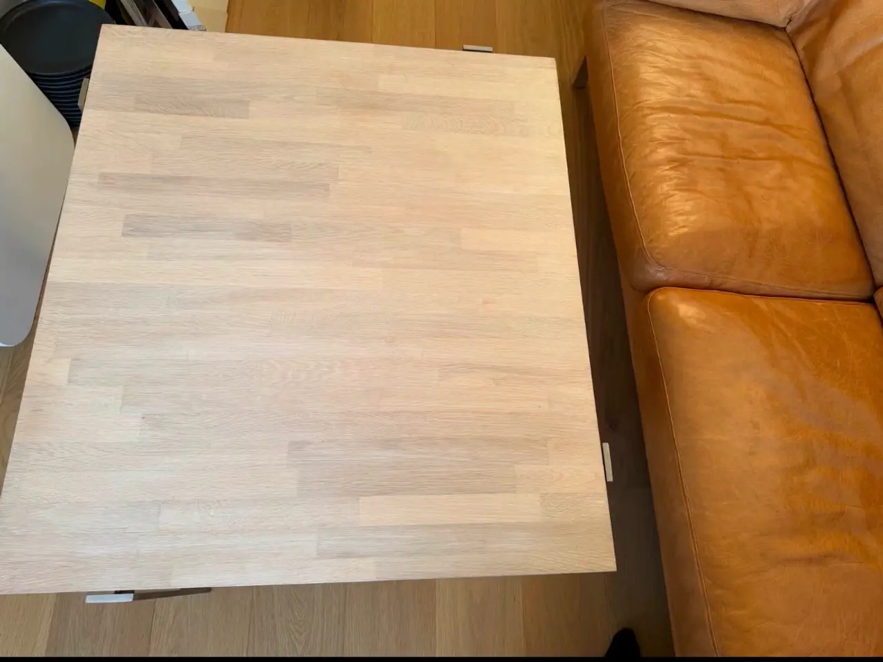 Billede 4 - Sofabord i hvidolieret eg – flot og stilrent