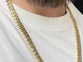 10mm goldfilled cuban link sæt