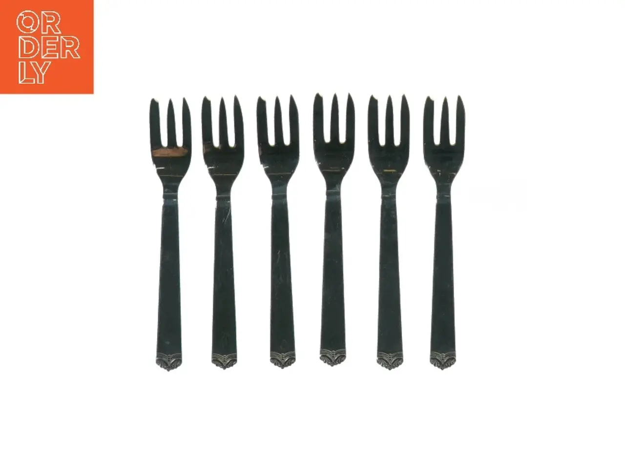 Billede 1 - Kagegafler (6 stk.) fra Ukendt (str. L: 14,5cm)