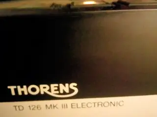 Thorens TD 126 MK III, Ortofon DC pickup.