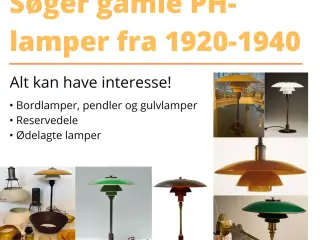 SØGES: ældre PH-lamper