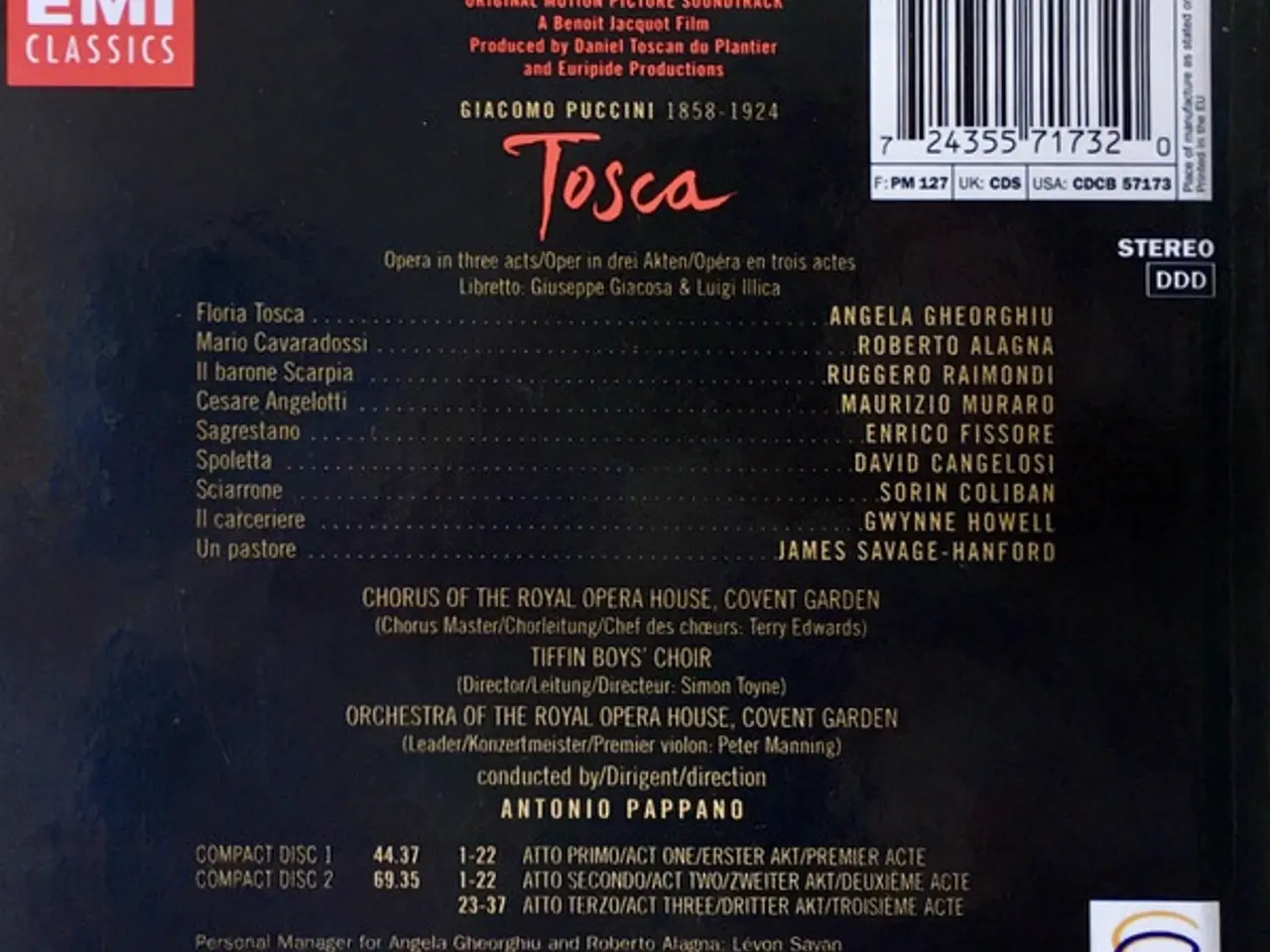 Billede 2 - Puccini* - Angela Gheorghiu – Tosca – 2CD