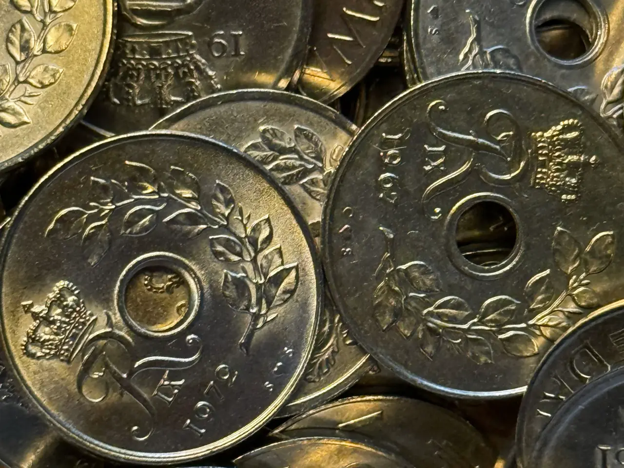 Billede 10 - 5 kg 25 øre med eller uden hul