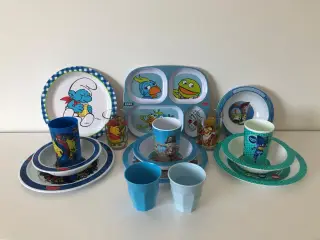 Børne service + glas