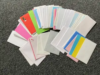 Brevpapir samling (papir og kuvert)