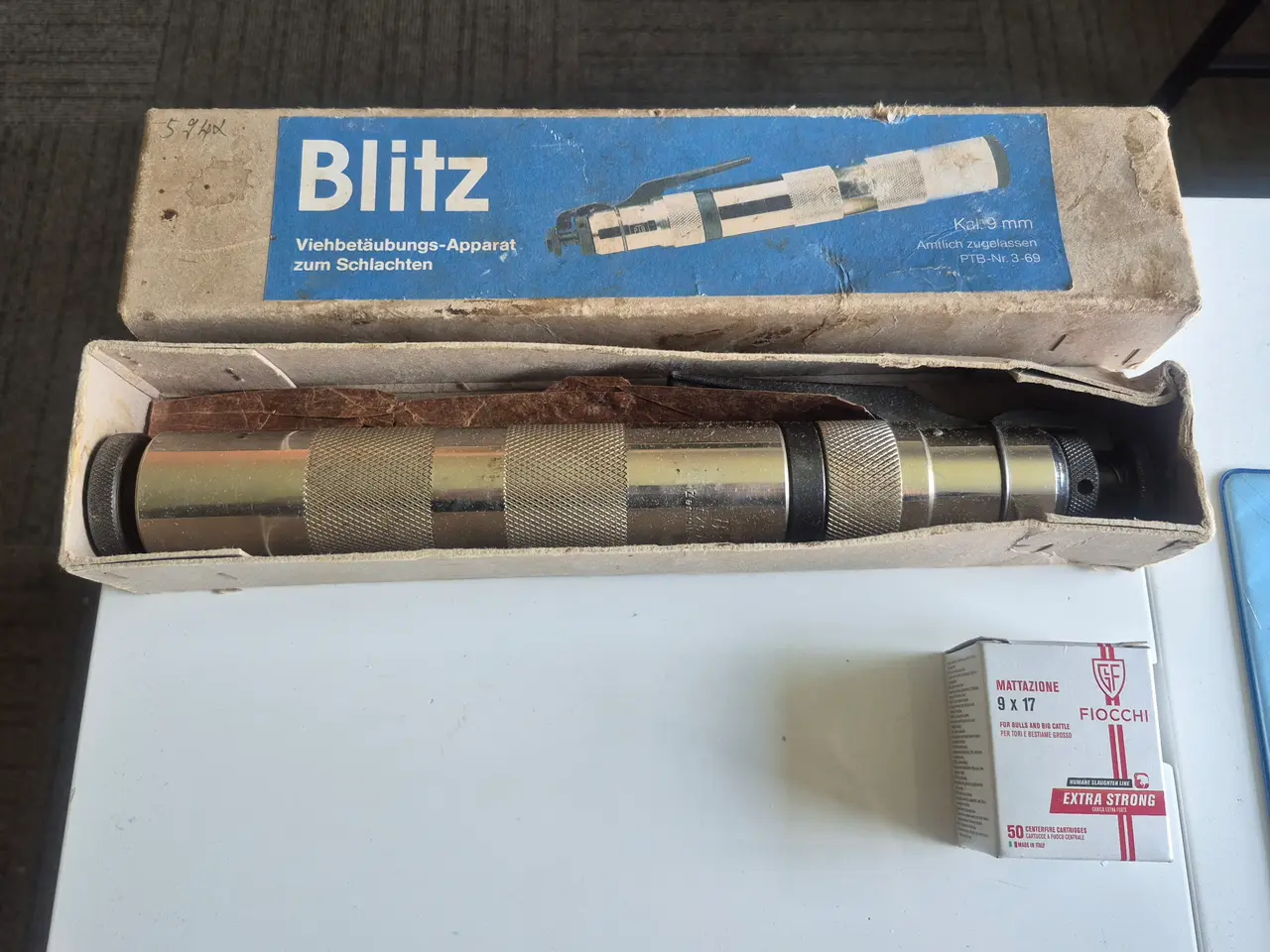Billede 2 - BLIZT KRAMMER KVALITET BOLTPISTOL med ammunition.