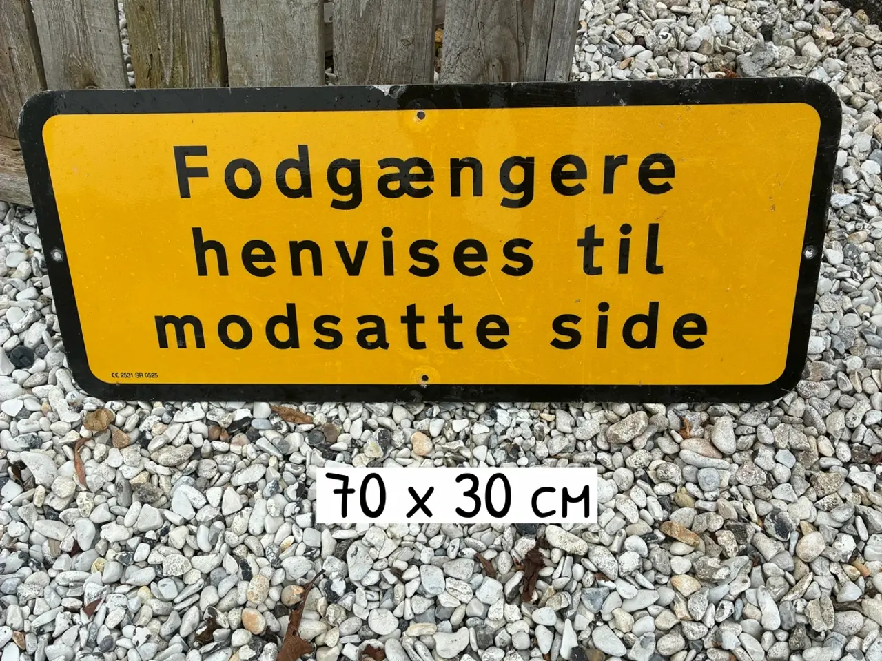 Billede 1 - Fodgænger skilt