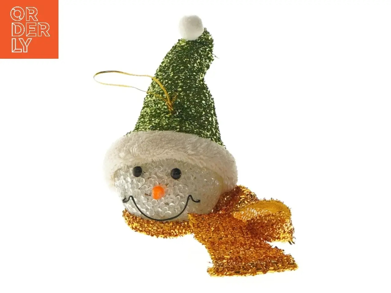 Billede 1 - Julepynt med snemand motiv (str. 15 cm)